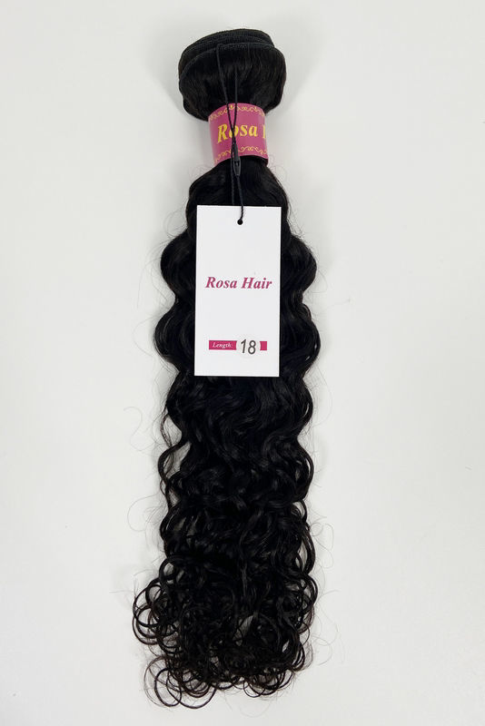 Picture of Rosa Hair Brazilian Natural Wave More Wave Hair Bundles Natural Color 1B 100% Human Hair Extensions