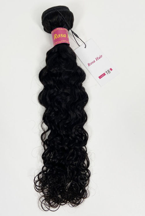 Picture of Rosa Hair Brazilian Natural Wave More Wave Hair Bundles Natural Color 1B 100% Human Hair Extensions