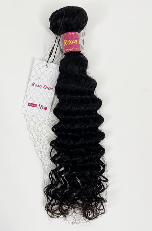 Photo de Rosa Hair Brazilian Deep Wave Hair Weave Bundles 100% Human Remy Hair Weaving Natural Color Free Shipping