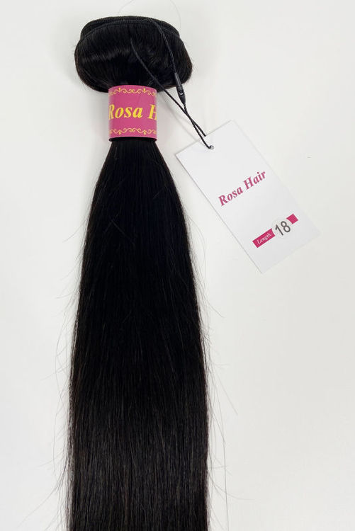 Picture of Rosa Hair Brazilian Straight Hair Bundles 100% Human Hair Extensions Weave Virgin Natural Color Products