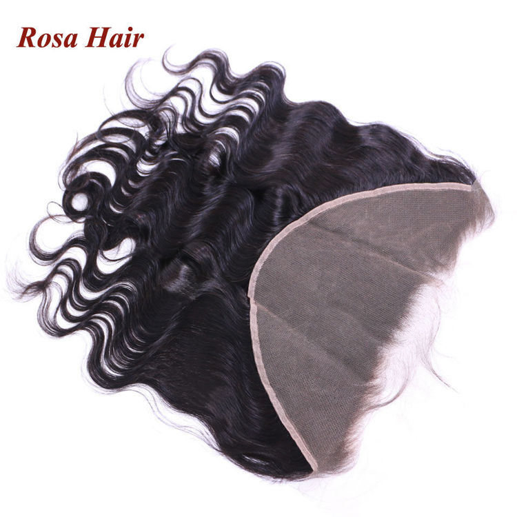 Picture of Rosa Hair Ear to Ear Lace Frontal Closure 13x4 13x6 Transparent Lace Pre Plucked Brazilian Body Wave Human Hair Virgin Hair